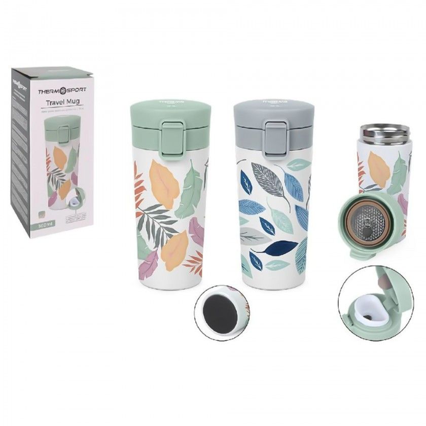 Caneca Térmica Inox 360ml 7.8X6.5X18cm Caneca Térmica Inox 360ml 7.8X6.5X18cm