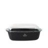 Assadeira Forno Borossilicato com Tampa 4500ml 33X20X13cm