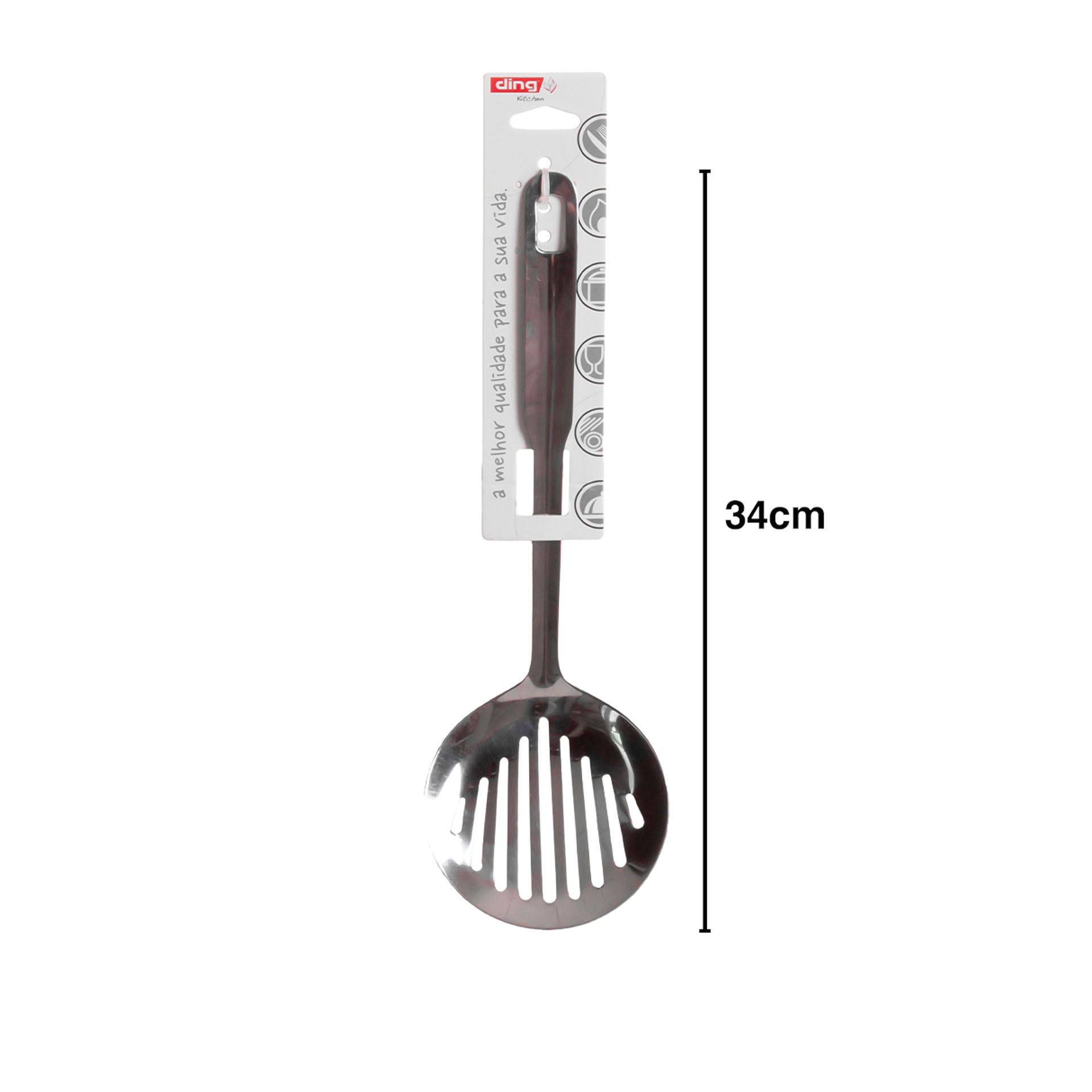 Escumadeira Inox Braga 34cm