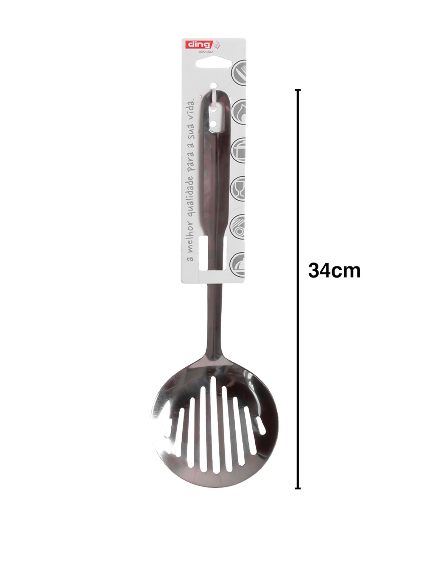 Escumadeira Inox Braga 34cm