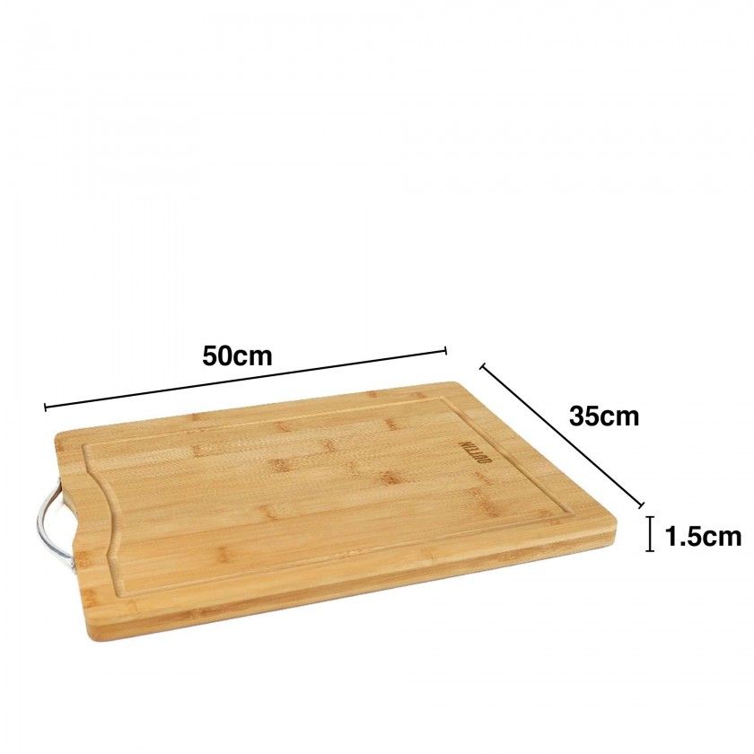 Tábua Cortar Bambu Asa Metal Tábua Cortar Bambu Asa Metal