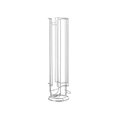 Suporte Inox 24 Cápsulas Café 12X43cm
