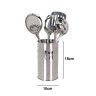 Suporte Inox com 4 Utenslios Cozinha 10X18cm