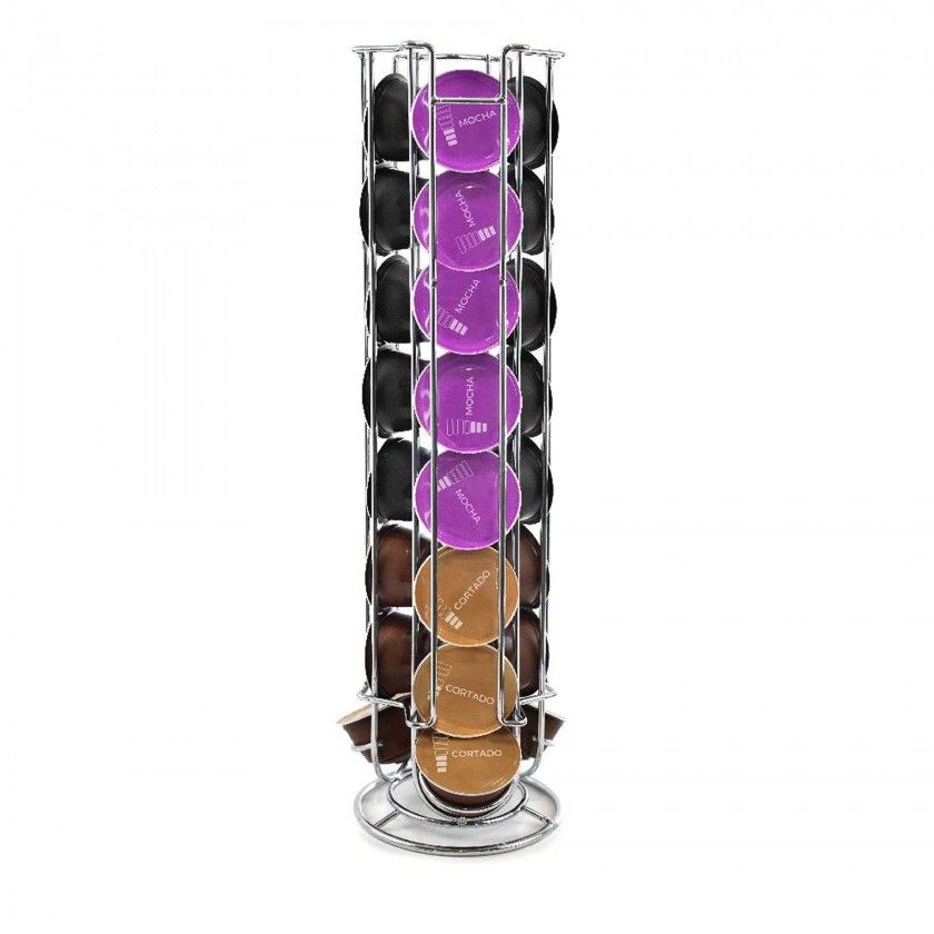 Suporte Inox 24 Cápsulas Café 12X43cm Suporte Inox 24 Cápsulas Café 12X43cm