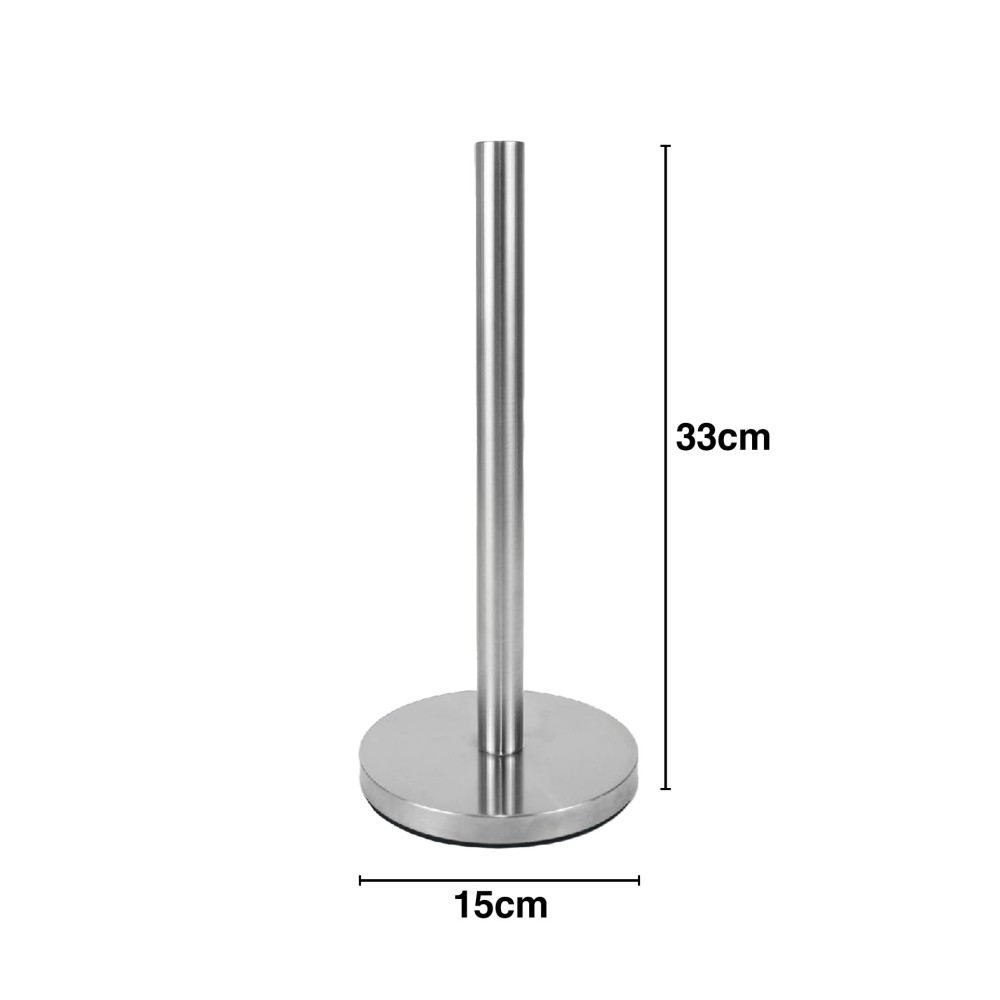 Porta Rolo Cozinha Inox Quttin 15X33cm