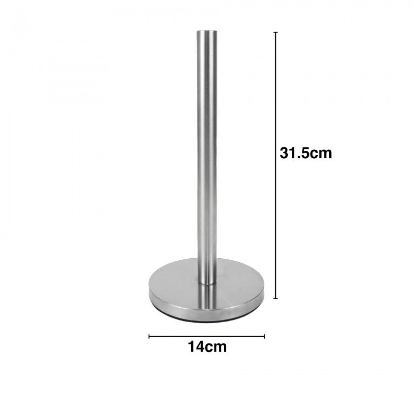 Porta Rolo Cozinha Metal Preto 14X31.5cm Porta Rolo Cozinha Metal Preto 14X31.5cm