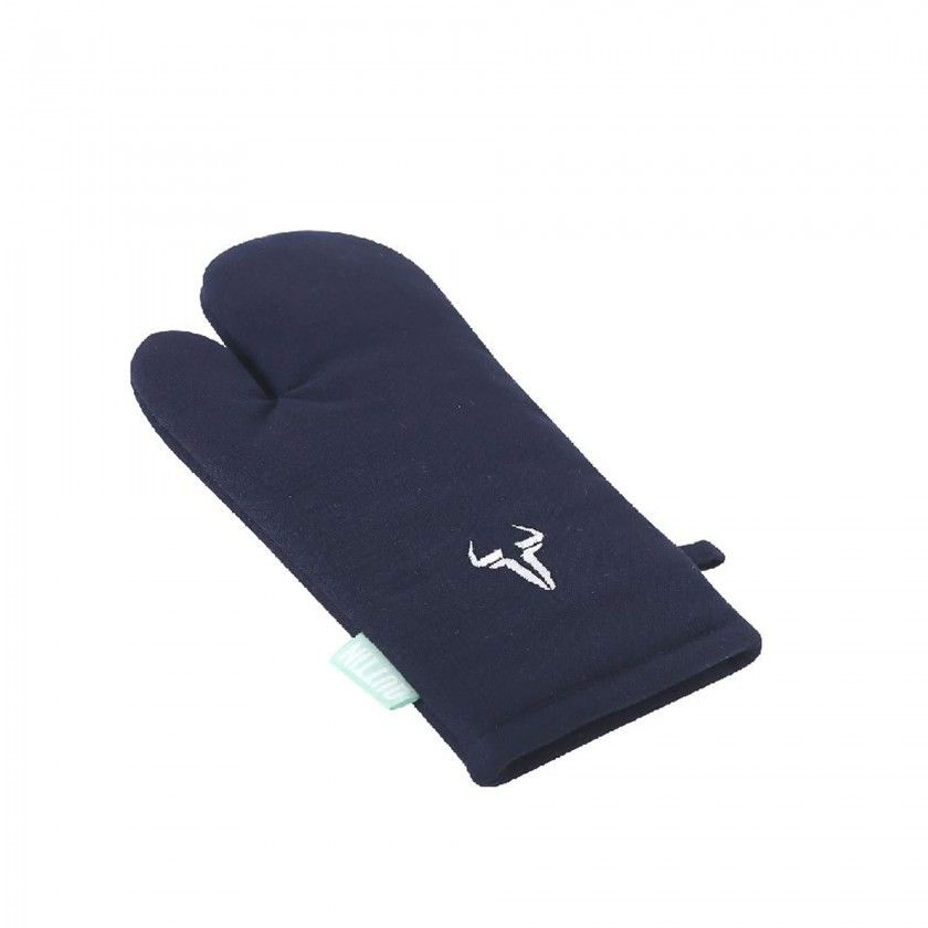 Luva Forno Algodo Azul 18X32cm