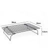 Grelha para Refrigeração Bolos Empilhável 38X25X8.5cm Grelha para Refrigeração Bolos Empilhável 38X25X8.5cm
