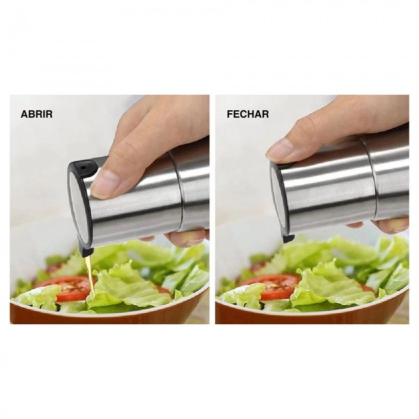 Galheteiro Vidro / Inox 320ml 17.6cm Galheteiro Vidro / Inox 320ml 17.6cm