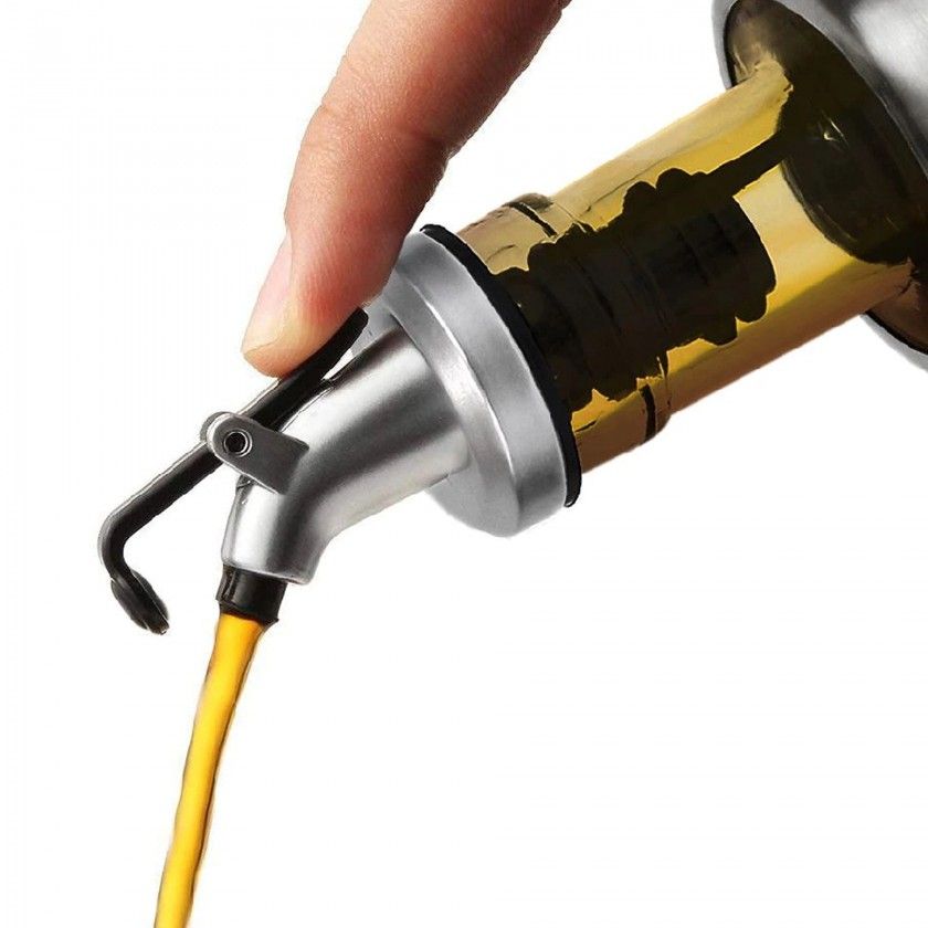 Galheteiro Vidro / Inox 300ml 25cm