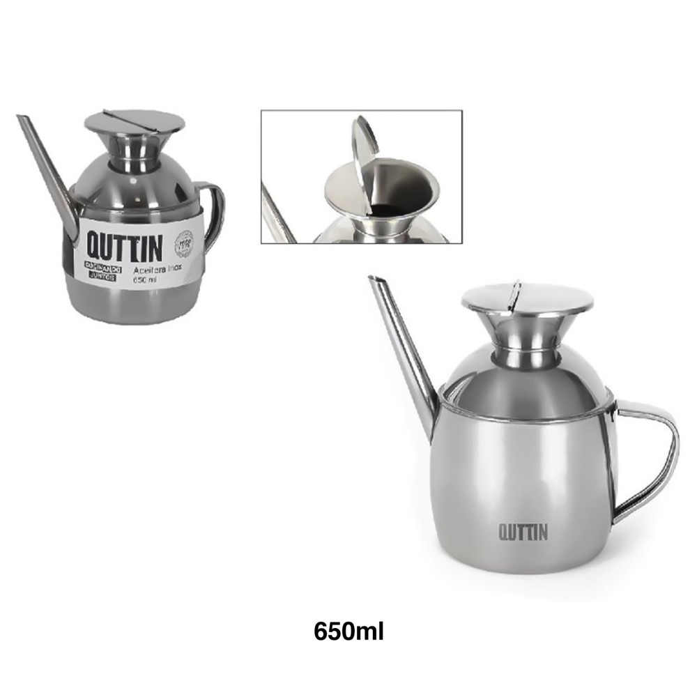 Galheteiro Inox com Asa 650ml