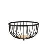 Fruteira Metal Preta 25X25X13cm