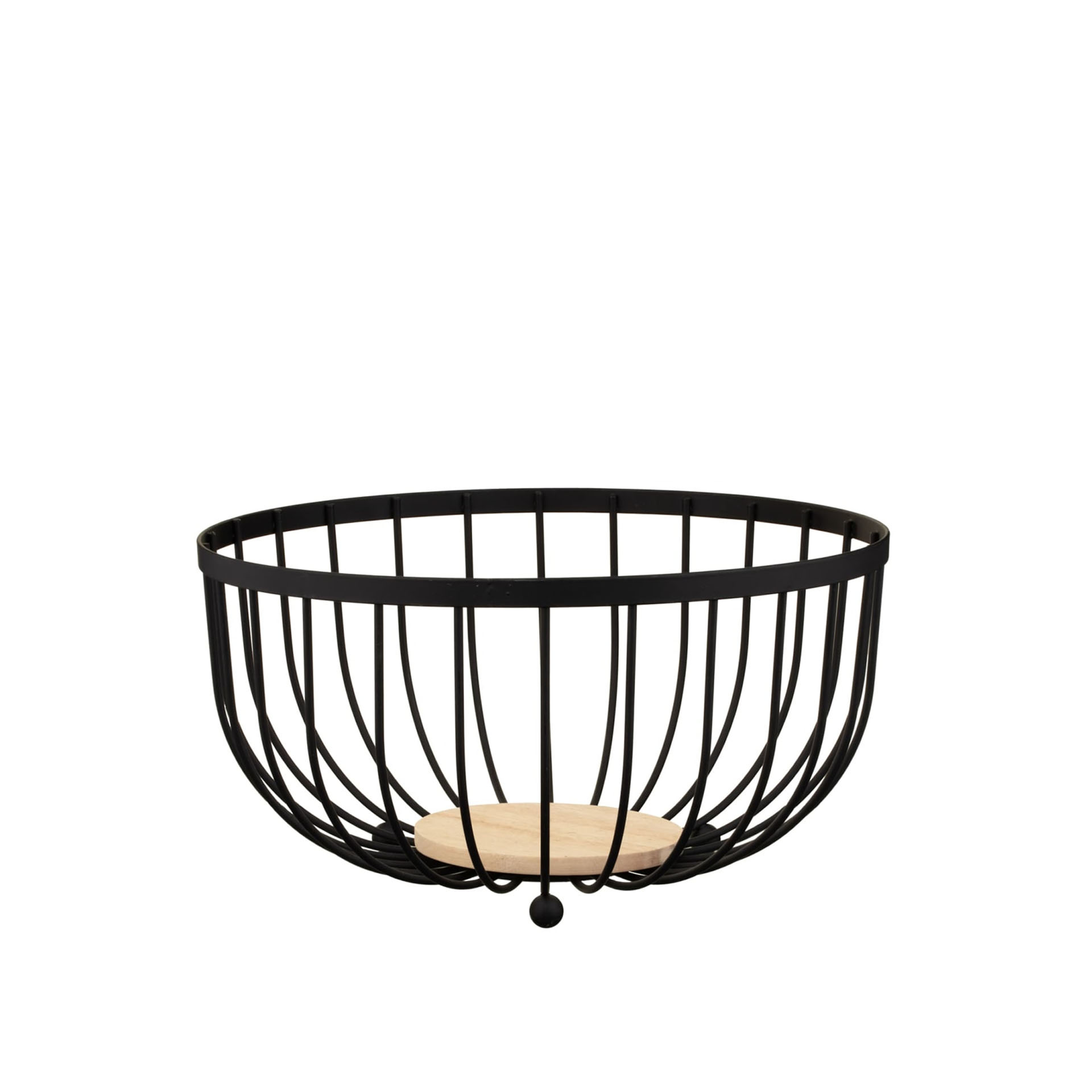 Fruteira Metal Preta 25X25X13cm