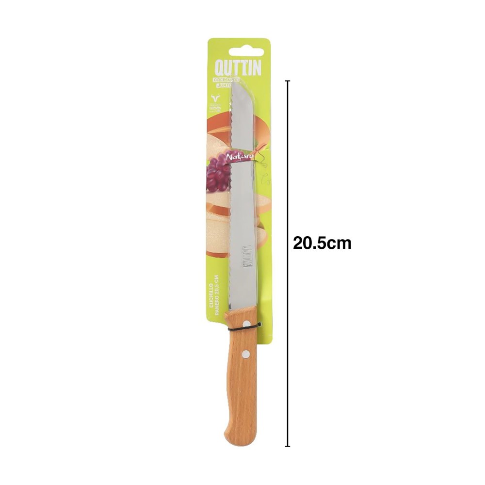 Faca P�o Natura Cabo Madeira 20.5cm