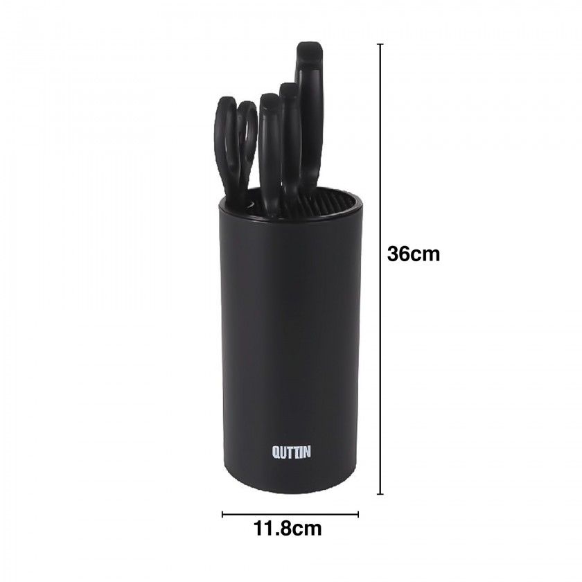 Conjunto 3 Facas Nero com Tesoura + Bloco Redondo 21cm Conjunto 3 Facas Nero com Tesoura + Bloco Redondo 21cm