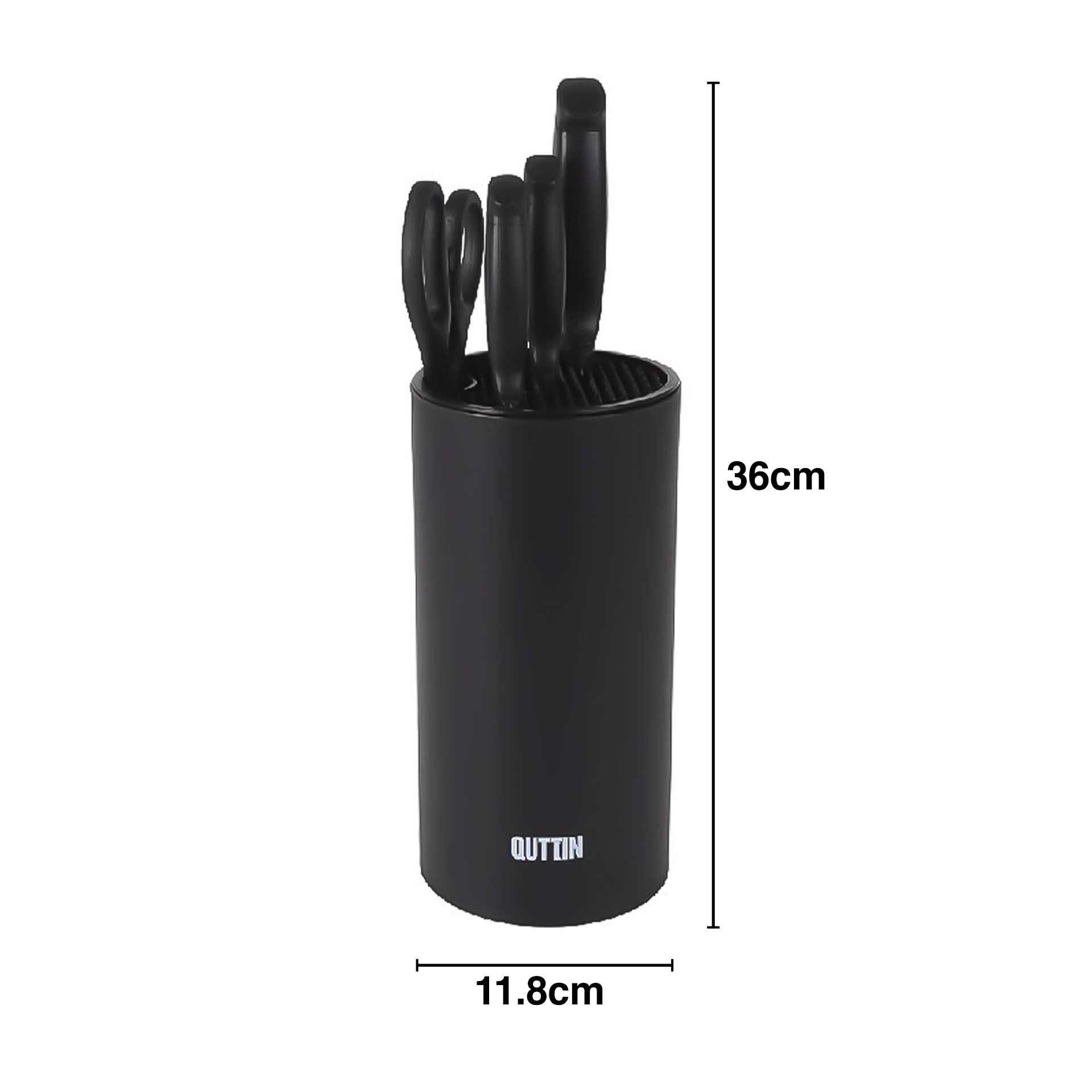 Conjunto 3 Facas Nero com Tesoura + Bloco Redondo 21cm