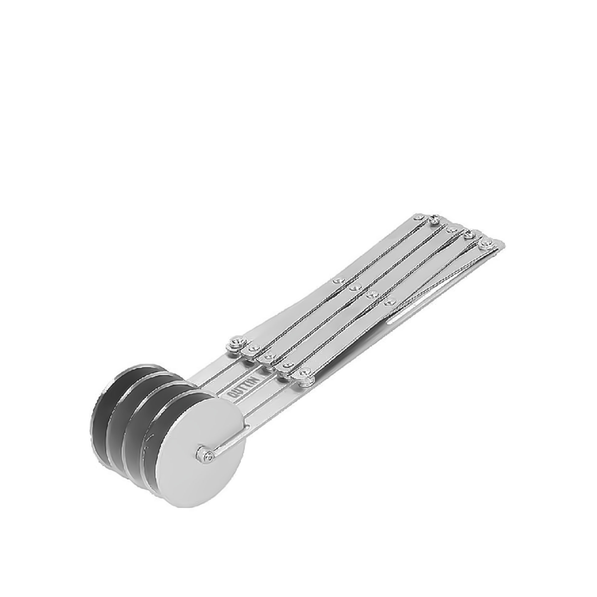 Corta Massa Inox Extensível 5 Rodas 24.8X5.1X5.5cm