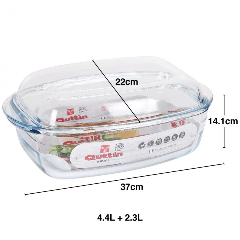 Caarola Vidro com Tampa Quttin