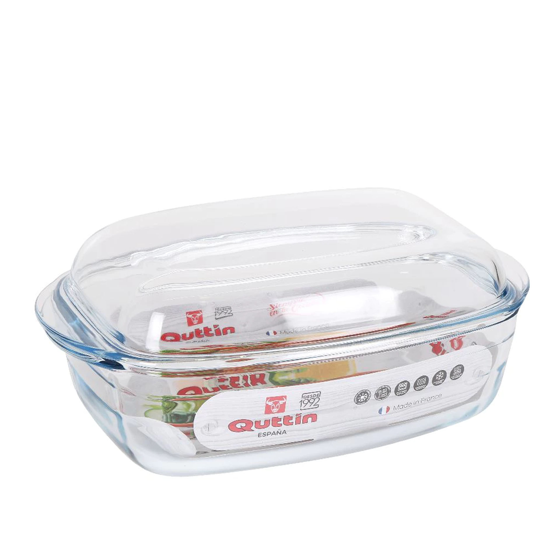 Caçarola Vidro com Tampa Quttin