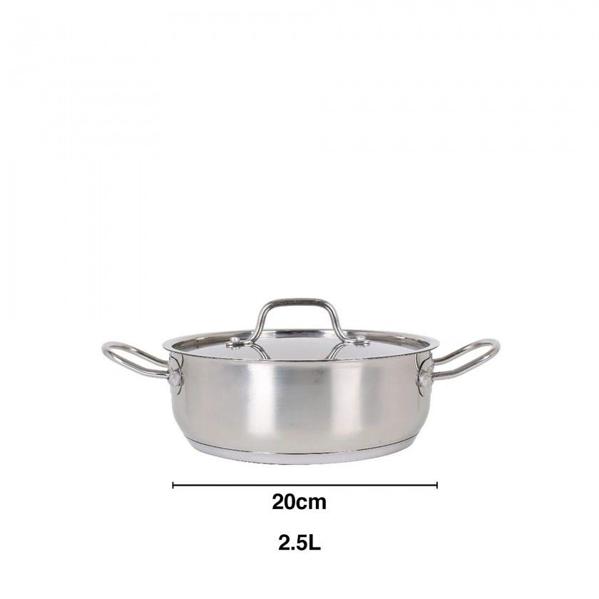 Caçarola Inox Hotel Quttin com Asas Caçarola Inox Hotel Quttin com Asas