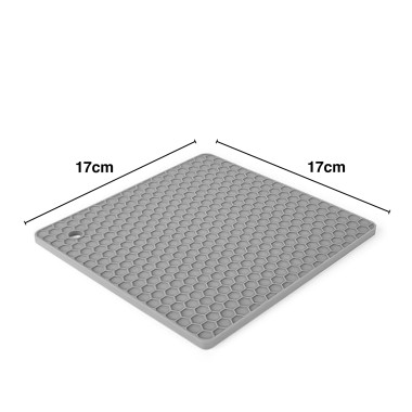 Base para Quentes Silicone Quadrado 17X17cm