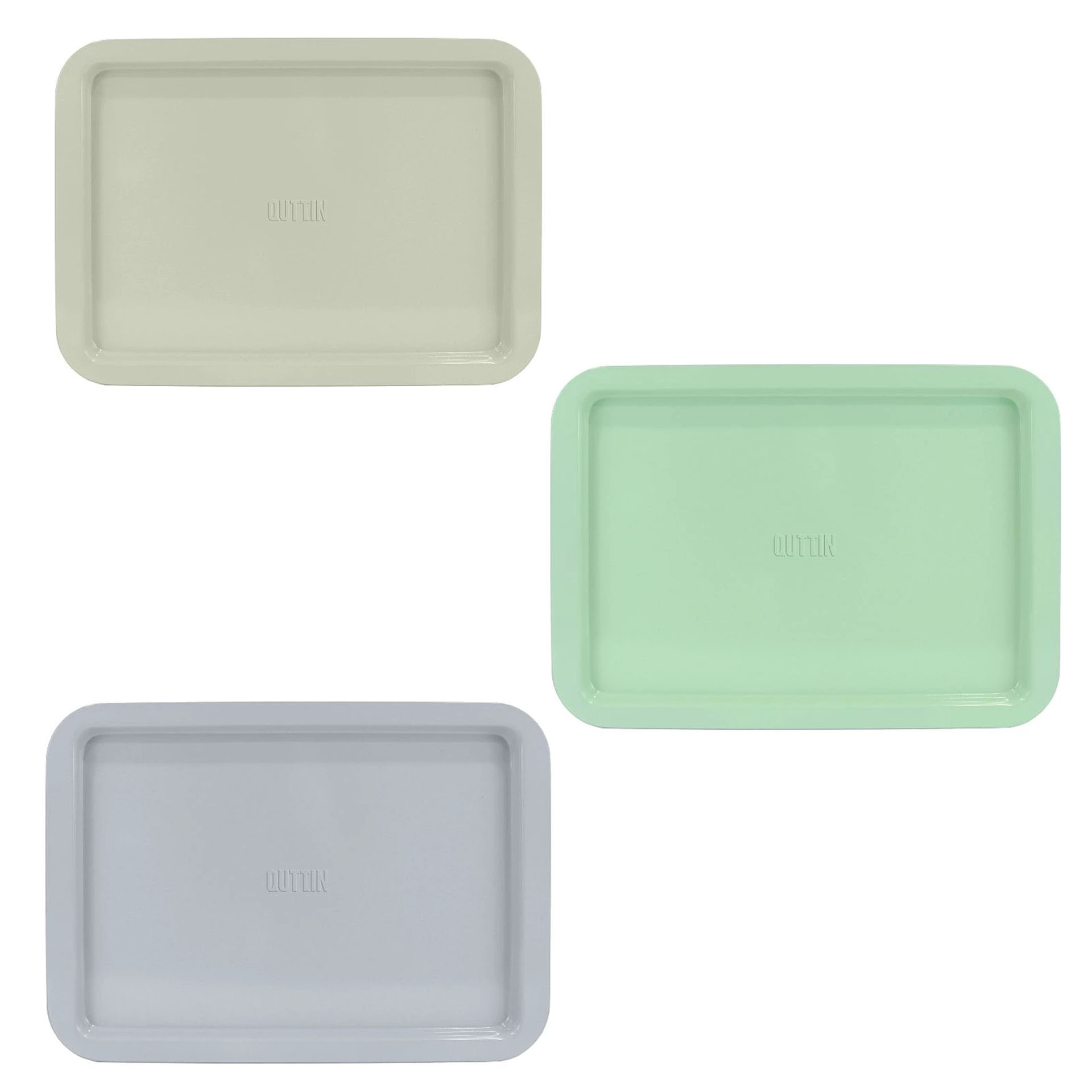 Bandeja Metal Servir Retangular Cor Sortida 38X27cm