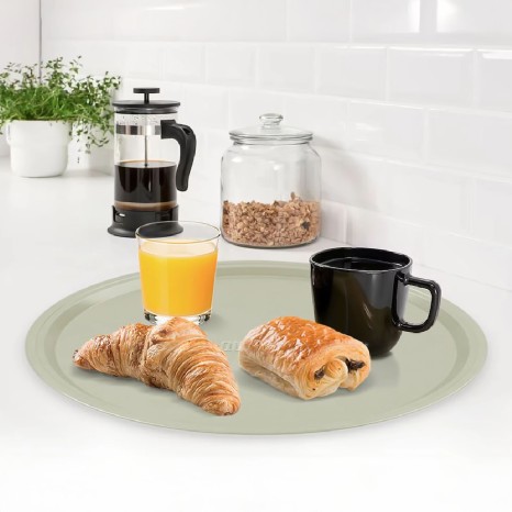 Bandeja Metal Servir Redondo Cor Sortida 40cm - Image product
