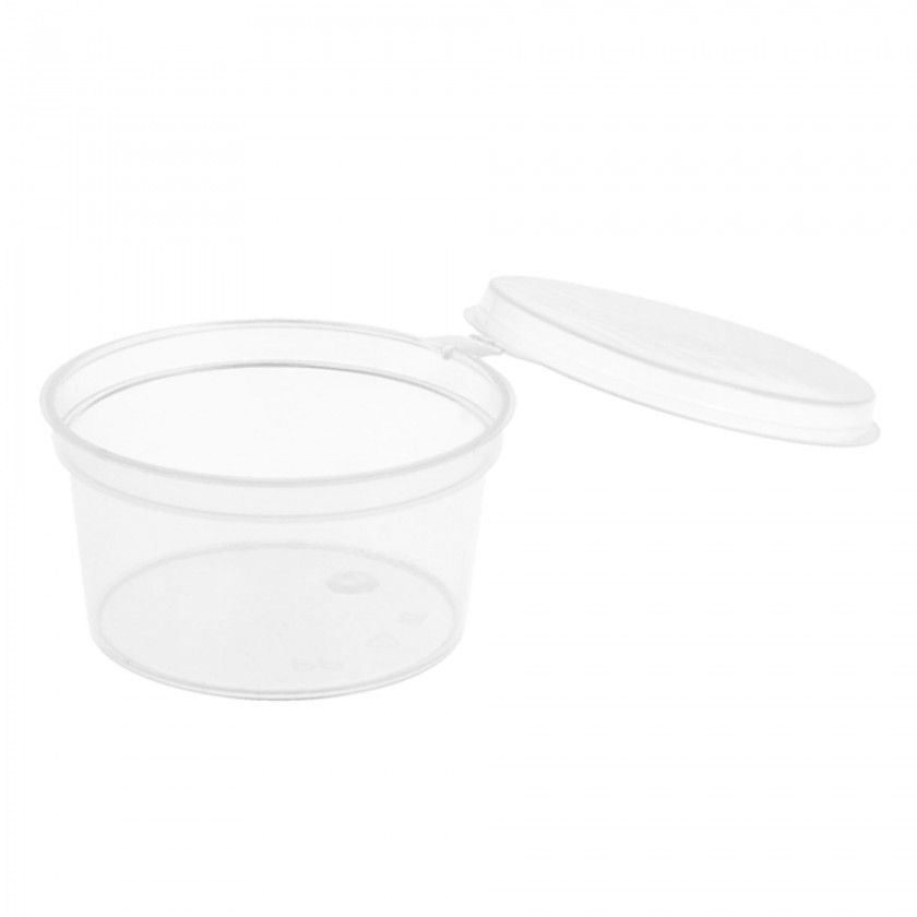 Recipiente Polipropileno com Tampa Redondo Pack 50