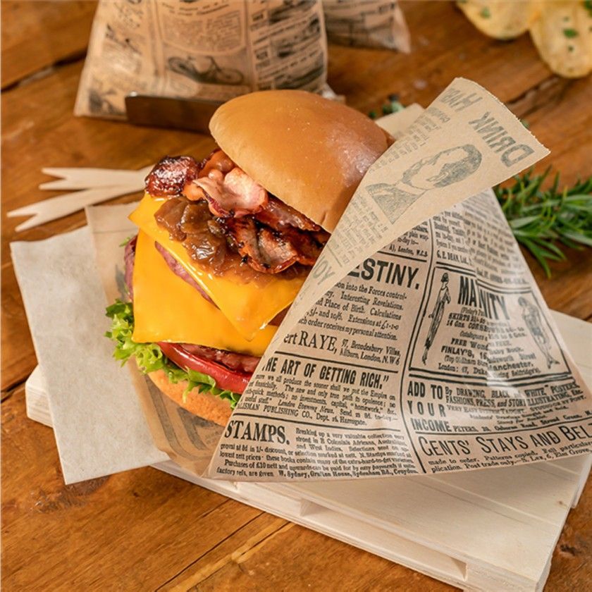 Saco Anti Gordura para Hambrguer Times 16X16.5cm Pack 500