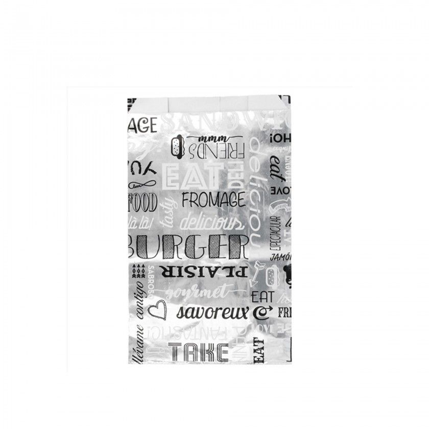 Saco para Hambrguer Papel / Alumnio Parole 14X7X22cm Pack 500