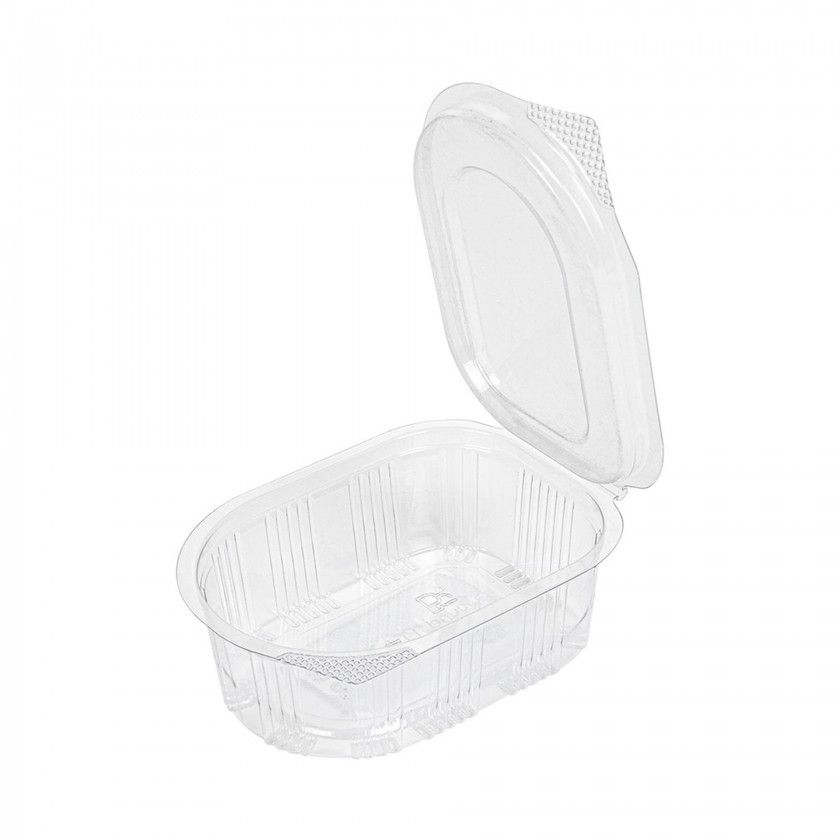 Recipiente Polipropileno com Tampa Oval 50ml 7.5X5.5X2.5cm Pack 50