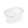 Recipiente Polipropileno com Tampa Oval 80ml 7.5X5.5X3.7cm Pack 50