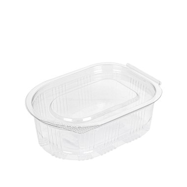 Recipiente Polipropileno com Tampa Oval 50ml 7.5X5.5X2.5cm Pack 50