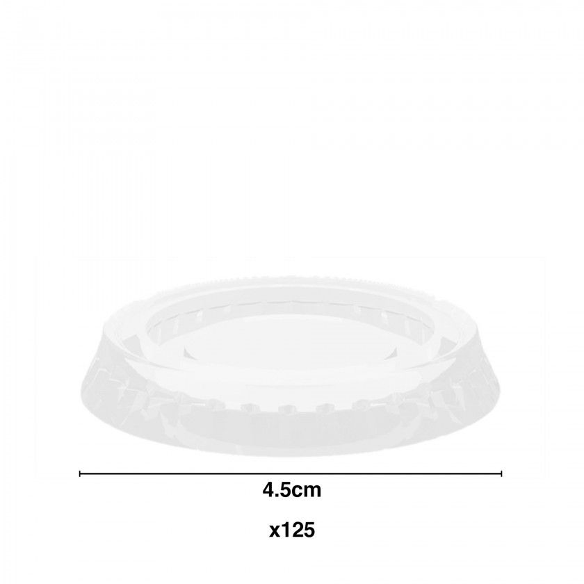 Tampa para Recipiente Microondas Polipropileno Redondo Pack 125