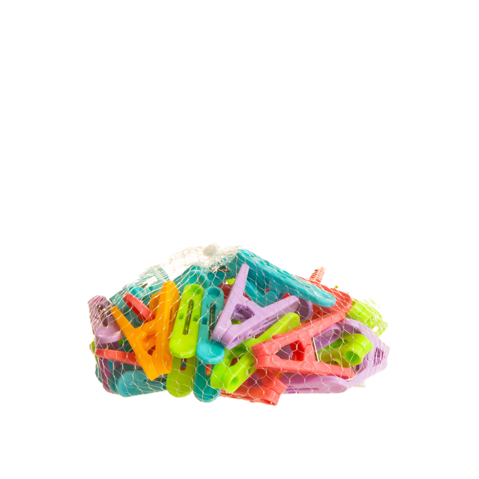 Mola Roupa Plástico Mini 4.8X2cm Pack 36