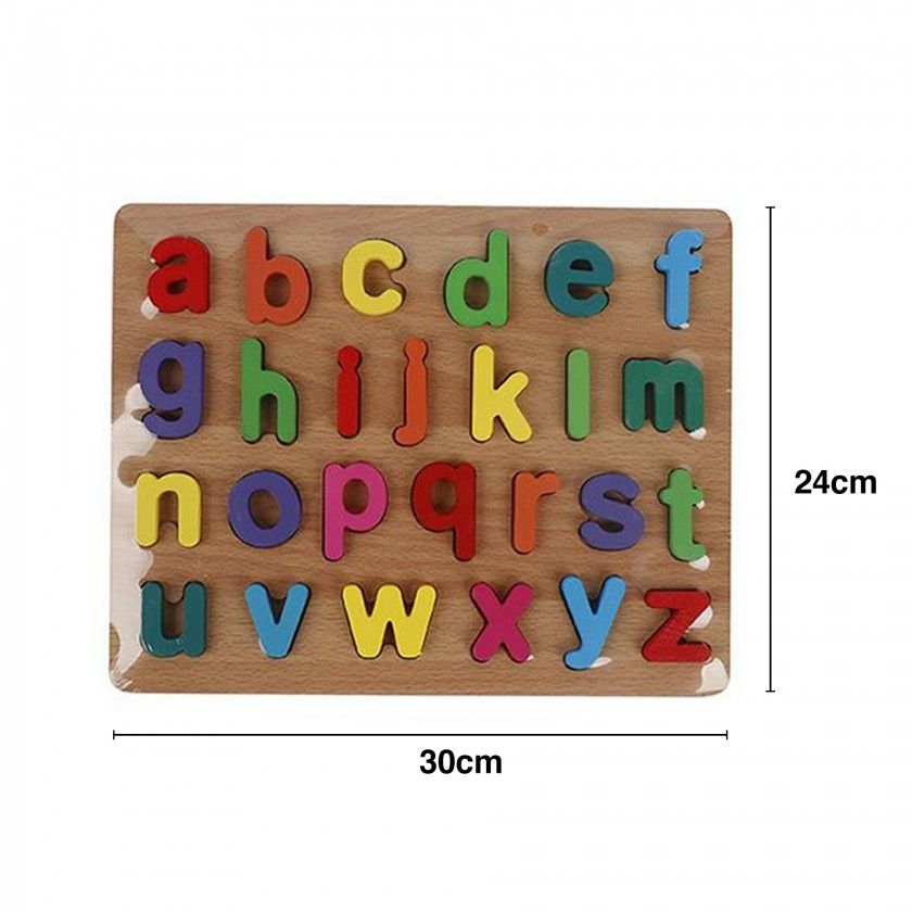 Puzzle Madeira Números / Letras 30X24cm Puzzle Madeira Números / Letras 30X24cm