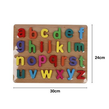 Puzzle Madeira Números / Letras 30X24cm