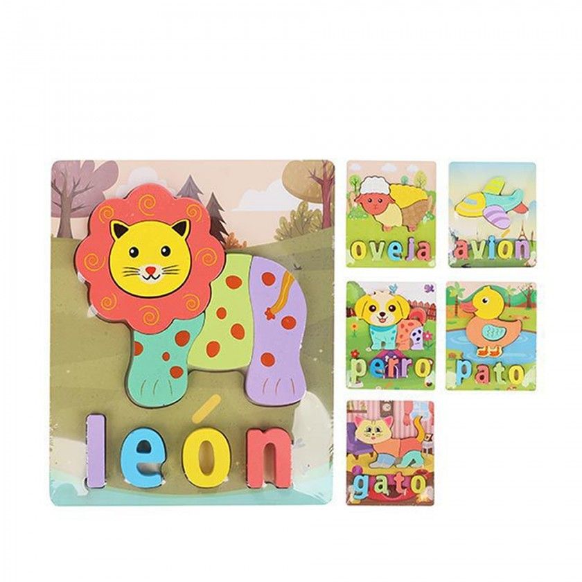 Puzzle Madeira Infantil Sortido 17.5X14.6cm Puzzle Madeira Infantil Sortido 17.5X14.6cm