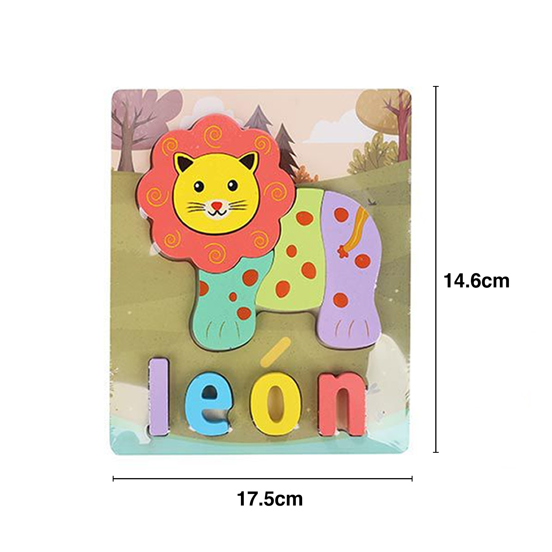 Puzzle Madeira Infantil Sortido 17.5X14.6cm