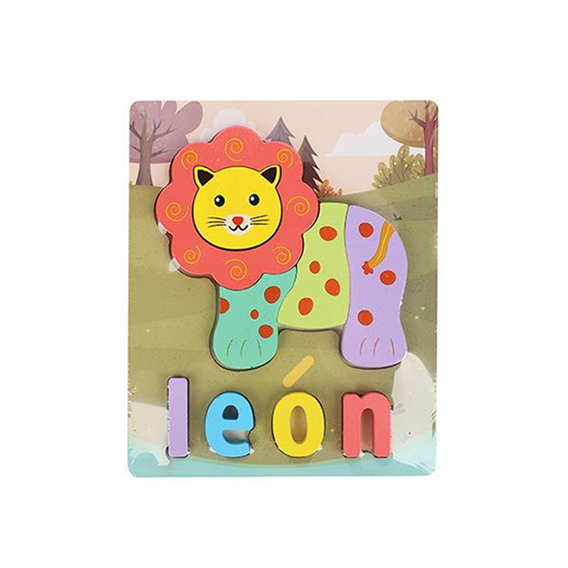 Puzzle Madeira Infantil Sortido 17.5X14.6cm