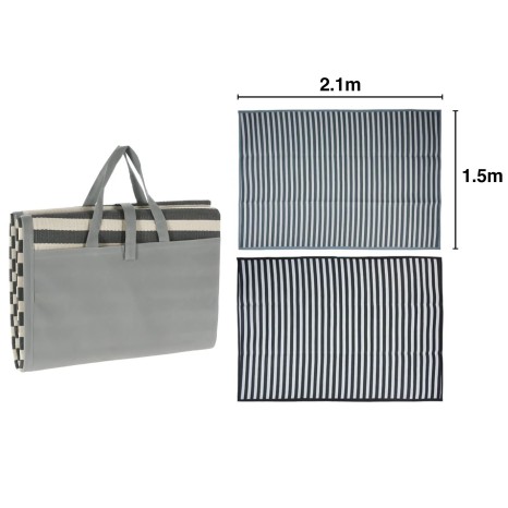 Tapete Piquenique Retangular Preto 150X210cm - Image product