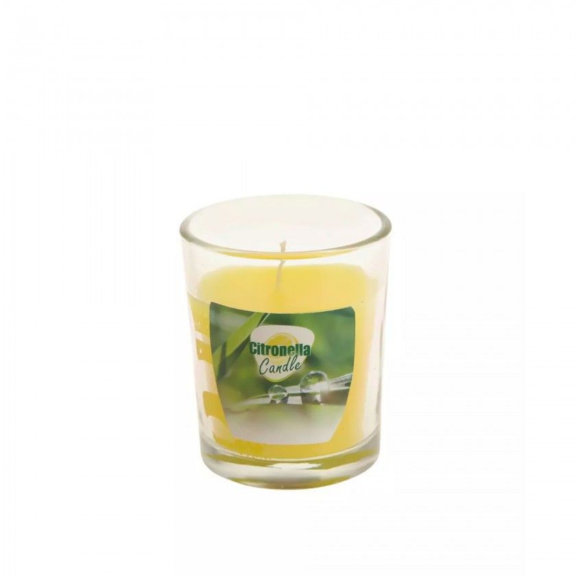 Vela Citronela Copo Vidro Redondo 5cm