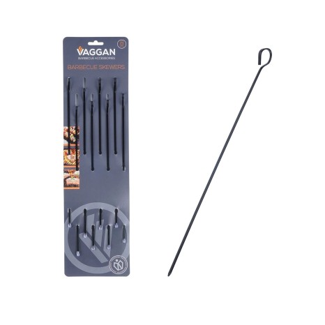 Espeto Churrasco Metal Cinzento 31.5cm Pack 8 - Image product
