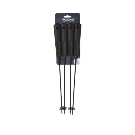 Espeto Churrasco Metal Preto 44cm Pack 4 - Image product