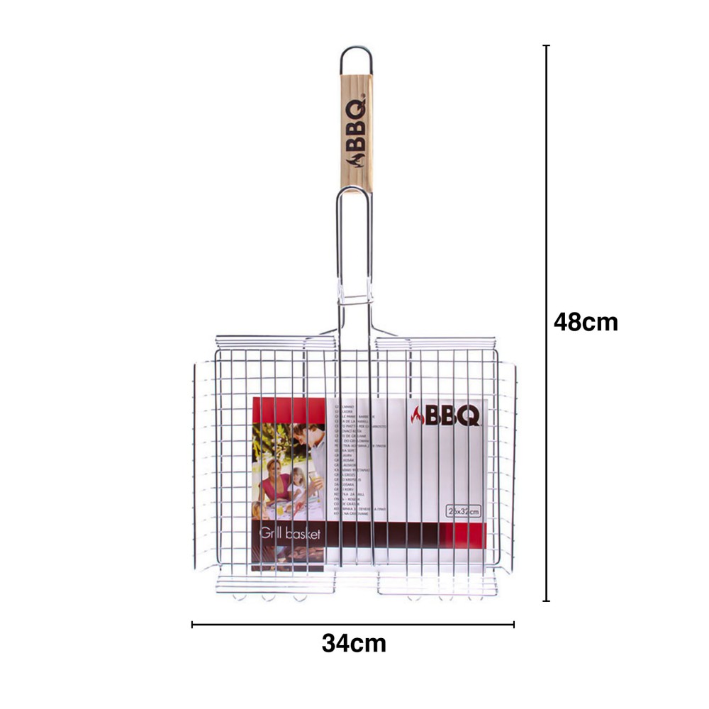 Grelha Churrasco Retangular 48X34cm