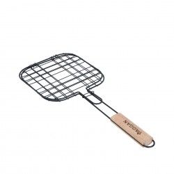 Grelha Churrasco Hambrguer Quadrado 21X21cm