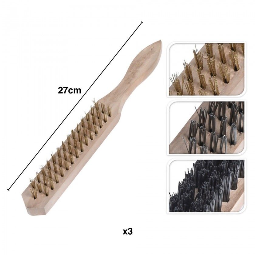 Escova Arame 27cm Pack 3 Escova Arame 27cm Pack 3