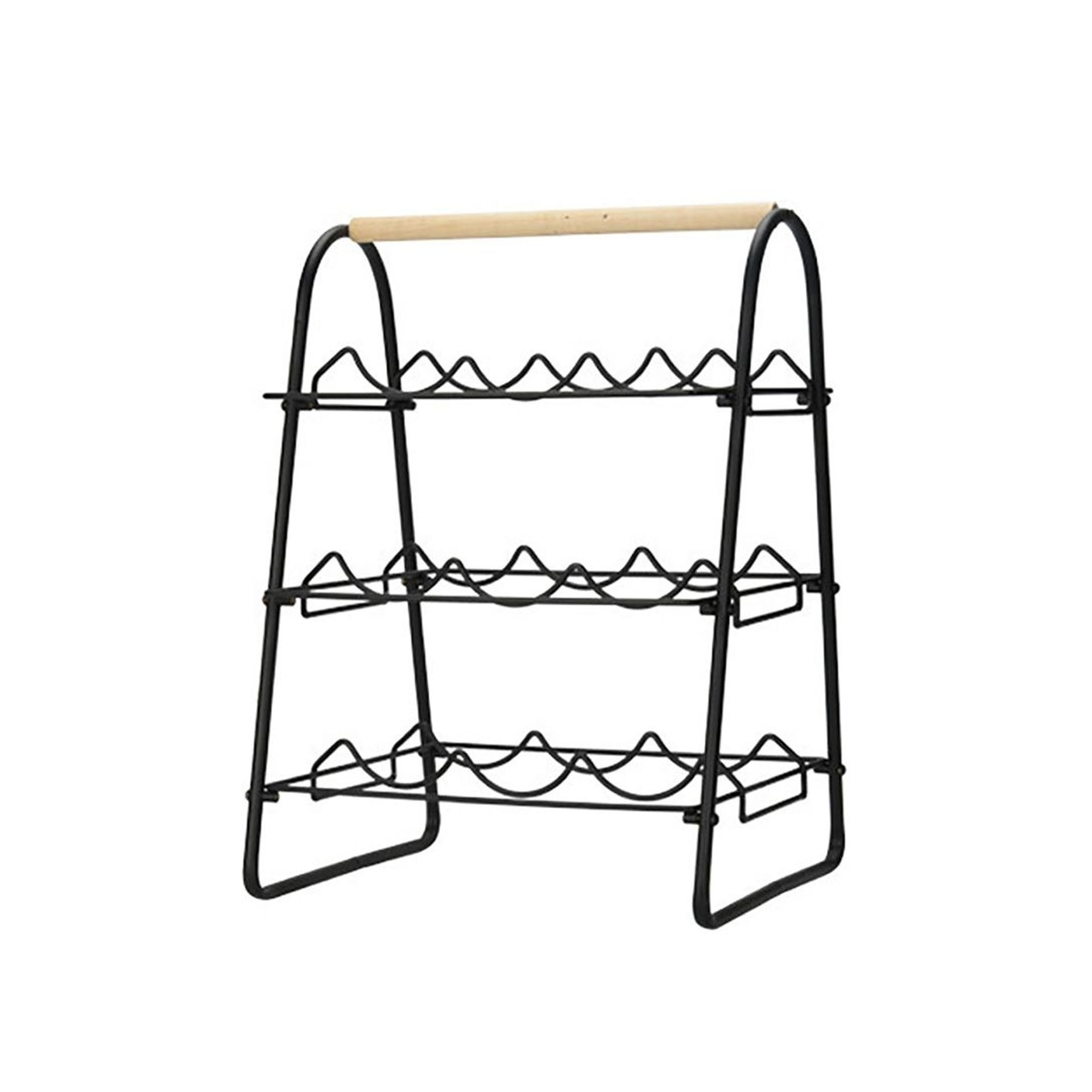 Garrafeira Metal 9 Garrafas 33X29X46cm