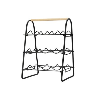 Garrafeira Metal 9 Garrafas 33X29X46cm