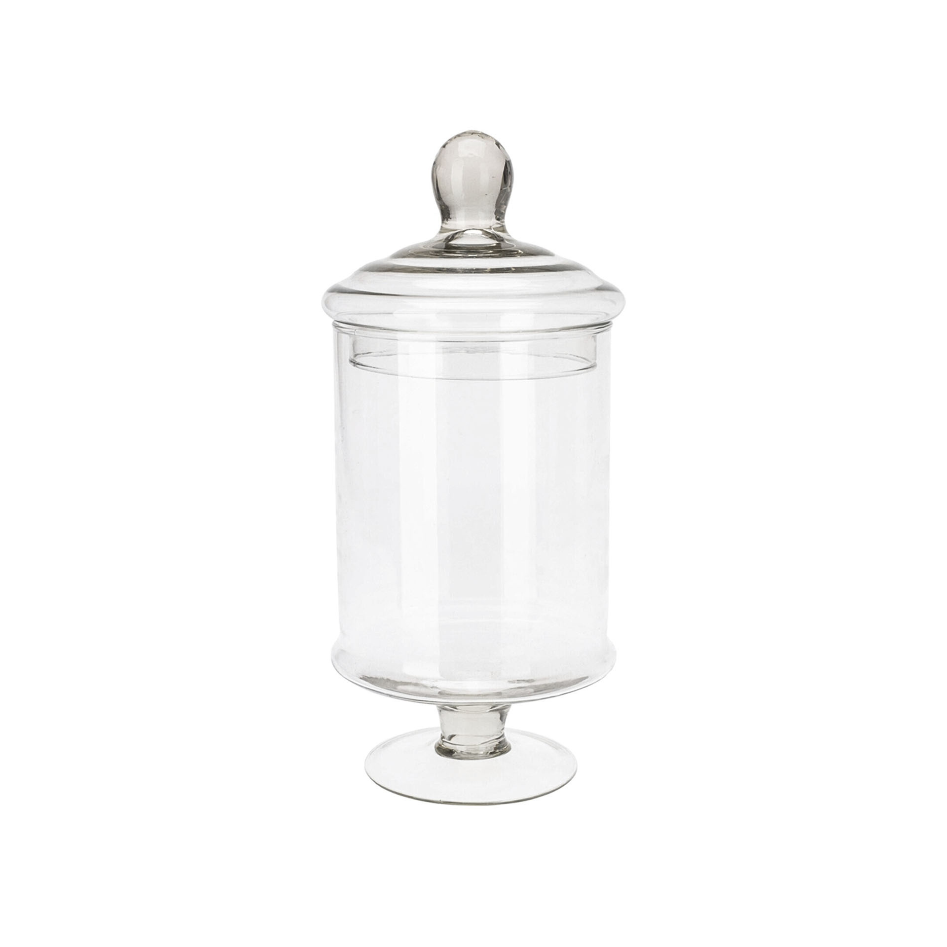 Bomboneira Vidro Redondo 1.5L 14X26cm